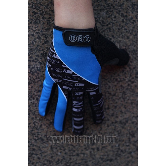 2020 Livestrong Handschoenen Met Lange Vingers Blauw Zwart